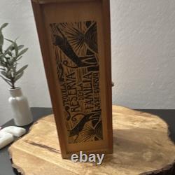 Jose Cuervo Reserva De La Familia Tequila Wood box 1995 Original empty Bottle