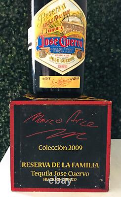 Jose Cuervo Reserva De La Familia collectible UNOPENED Tequila Marco Arce 2009