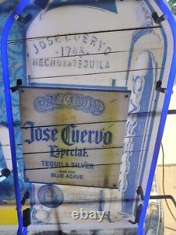 Jose Cuervo Sign Original Neon Rare Tequila Silver Agave Especial Hecho Mexico