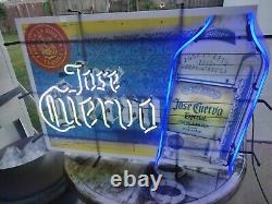 Jose Cuervo Sign Original Neon Rare Tequila Silver Agave Especial Hecho Mexico