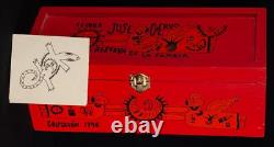 Jose Cuervo Tequila 1996 Wooden Box Manuel Velazquez Reserva Red ARTIST CARD