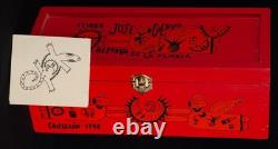 Jose Cuervo Tequila 1996 Wooden Box Manuel Velazquez Reserva Red ARTIST CARD