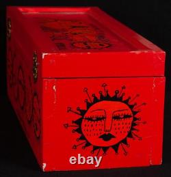 Jose Cuervo Tequila 1996 Wooden Box Manuel Velazquez Reserva Red ARTIST CARD