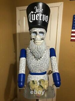 Jose Cuervo Tequila Nutcracker Display Piece Man Cave Pole Topper Sugar Skull