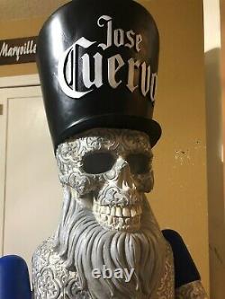 Jose Cuervo Tequila Nutcracker Display Piece Man Cave Pole Topper Sugar Skull