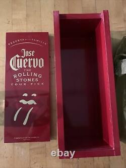 Jose Cuervo Tequila Reserva De Familia 2016 Rolling Stones Box & Empty Bottle