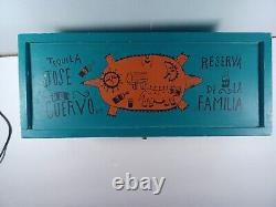 Jose Cuervo Tequila Reserva De Familia Box 1996 Manuel Velazquez 2.5 Teal Orange
