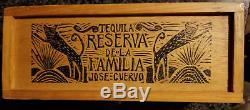 Jose Cuervo Tequila Reserva De La Familia WOOD BOX JOEL RENDON 1995