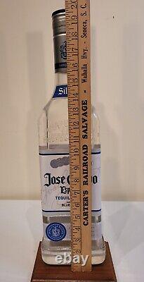 Jose Cuervo Tequila acrylic clear resin 21 advertising collectible