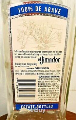 Jumbo El Jimador Tequila Huge Glass Liquor Bottle 19 Large Bar Display Rare New