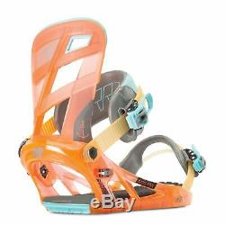 K2 Urethane Snowboard Bindings 2016 Canted Foot Beds in Tequila Sunrise XL