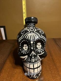 KAH Tequila Anejo Signed Limited Edition 117/200 Hand Painted Bottle Sugar Skull