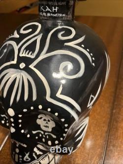 KAH Tequila Anejo Signed Limited Edition 117/200 Hand Painted Bottle Sugar Skull