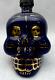 Kah Tequila Skull Bottle Limited Edition 2012 Blue & 24k Gold Rare! No Numbers