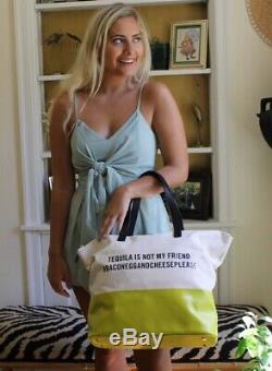 Kate Spade Tequila Is Not My Friend Tote Handbag Call To Action Bag SO FUN