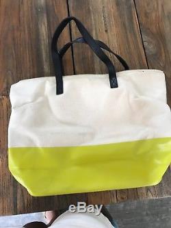 Kate Spade Tote, Tequila is not my friend, beige canvas with yellow