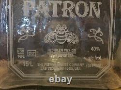 LARGEST! Patron Tequila Bottle Ever Made Limited Edition withOrig Box RARE 15L