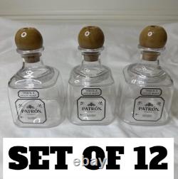 LOT (12) PATRON TEQUILA PLASTIC DRINK CUPS STRAW SCREW ON TOP COCKTAIL 12oz NEW