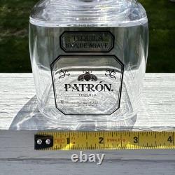 LOT (12) PATRON TEQUILA PLASTIC DRINK CUPS STRAW SCREW ON TOP COCKTAIL 12oz NEW