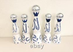 LOT OF 5 EMPTY Clase Azul Reposado Tequila, 4 of 750ml and 1 of 1.75L