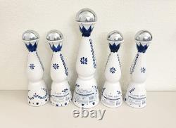 LOT OF 5 EMPTY Clase Azul Reposado Tequila, 4 of 750ml and 1 of 1.75L