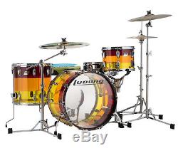 LUDWIG VISTALITE IN TEQUILA SUNRISE DRUM KIT 4 piece Limted Edition