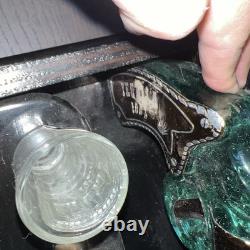 La Bufadora Tequila Mini Bar Treasure Chest Pistol Revolver Bottle 4 Shot Glass