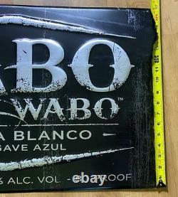 Large CABO WABO Tequila Blanco Tin Sign 40 X 17 SHIPS FREE! Man Cave Wall