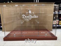 Large RARE Don Julio Display Case Liquor Lock Box Curio bar tequila Acrylic