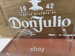 Large RARE Don Julio Display Case Liquor Lock Box Curio bar tequila Acrylic