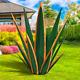 Large Tequila Rustic Sculpture, Rustic Metal Agave Plants For Outdoor Patio Yard