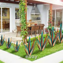 Large Tequila Rustic Sculpture, Rustic Metal Agave Plants for Outdoor Patio Yard