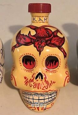 Last Set Of 3 KAH Tequila Bottles 750ml (EMPTY) Hand Selected Collector Quality