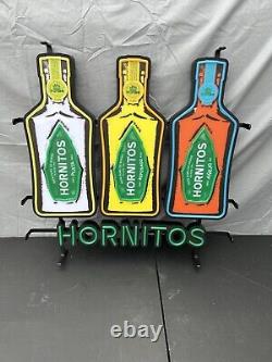 Led Hornitos Agave Tequila Bar Sign Man Cave Garage Decor Light 3 Bottle Sign