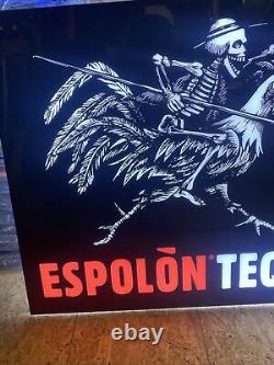 Light up espolon tequila sign skeleton rooster Alcohol Liquor