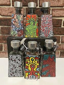 Limited Edition 1800tequila Artist Seriesbottle Complete Set Keith Haring