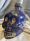 Limited Edition 2012 Kah Los Ultimos Días Blue Gold Skull Bottle #1217/18000