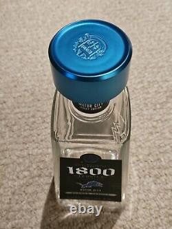 Limited Edition Detroit Lions 1800 Tequila Bottle Motor City Jersey Empty Blue