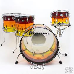 Limited Edition Ludwig ProBeat Tequila Sunrise Vistalite Kit 24, 13, 16, 18