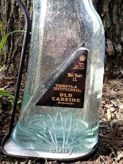 Limited Edition Old Carbine Tequila Rifle Decanter Shot Glass Holder & Stand F/S