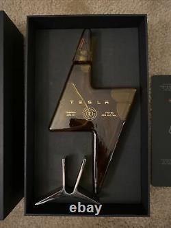 Limited Edition Tesla Tequila (Empty Bottle And Stand)