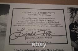 Linda Pirri Signed Art Print 15x19 Tequila Sunrise Framed, Matted, COA