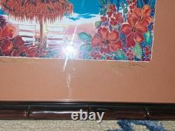Linda Pirri Signed Art Print 15x19 Tequila Sunrise Framed, Matted, COA