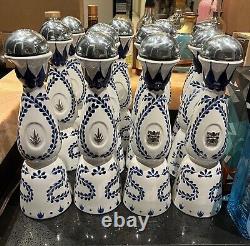 Lot Of 12 Clase Azul Reposado Tequila White And Blue Empty Bottle 750ml