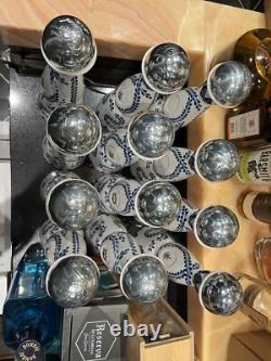 Lot Of 12 Clase Azul Reposado Tequila White And Blue Empty Bottle 750ml