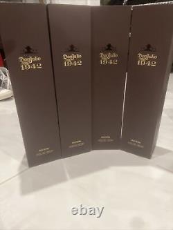 Lot Of 4Empty Don Julio 1942 Tequila Anejo Bottle 750ml with Box & Top