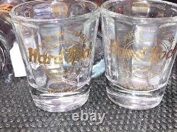 Lot of 40 Hard Rock Cafe Shot Glass Barware Bar Whiskey Tequila Beach Collection