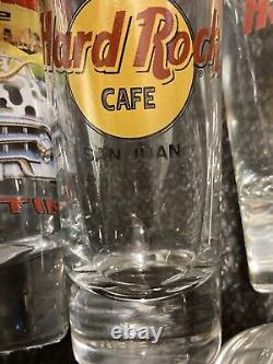 Lot of 40 Hard Rock Cafe Shot Glass Barware Bar Whiskey Tequila Beach Collection