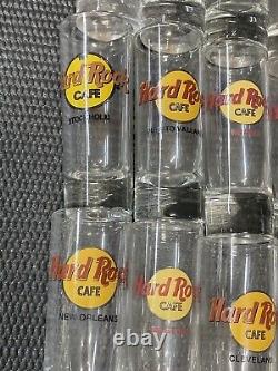 Lot of 40 Hard Rock Cafe Shot Glass Barware Bar Whiskey Tequila Beach Collection