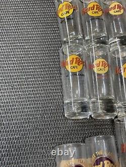 Lot of 40 Hard Rock Cafe Shot Glass Barware Bar Whiskey Tequila Beach Collection